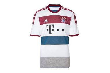 The 2014 Adidas-made away kit for the German champions, Bayern Munich. PHOTO: The Mirror.