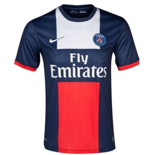 Paris St Germain's Nike-made home kit from 2013/14 pays homage to the French tricolour. A classy design that stands out, worn by players such as Zlatan Ibrahimovic and david Beckham. PHOTO: UK Soccer Shop.